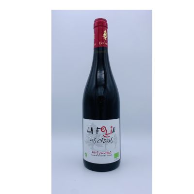 Vin Rouge Pays Du Gard La Folie Des Cedres 75 C